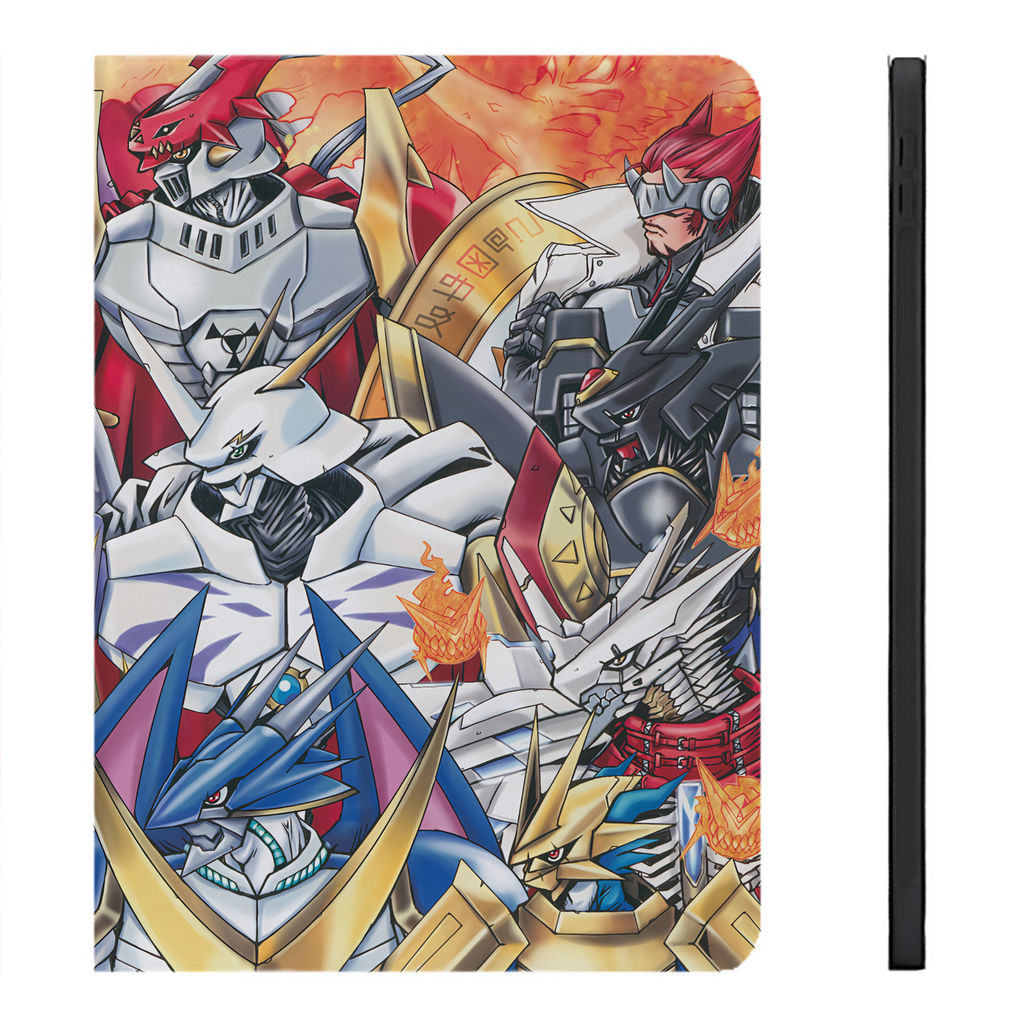 （画像用） Digimon デジタルモンスター/デジモン IPadケース ペンホルダー付き ブックスタイルデザイン